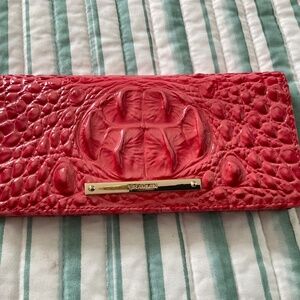 Ladies Brahmin salmon orange wallet